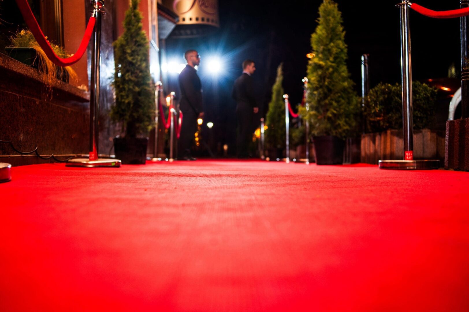 Red carpet, 2 ZSI Security Guards Standing on Watch